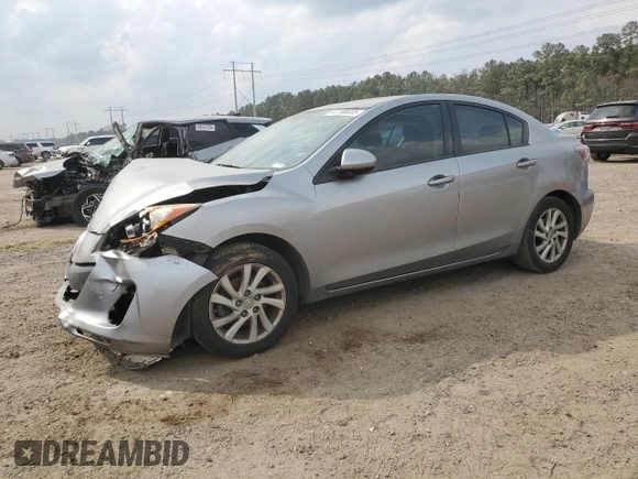 2012 Mazda 3 i Touring with VIN JM1BL1V74C1700744, listed as a Copart auction lot 47706935 with 164,797 mi miles and Salvage Title. Bid and sale history available at DreamBid. Image 1.