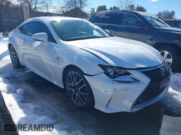 2016 Lexus RC with VIN JTHSE5BC5G5006662, listed as a IAAI auction lot 41665715 with 51,378 mi miles. Bid and sale history available at carsss.com. Image 1.