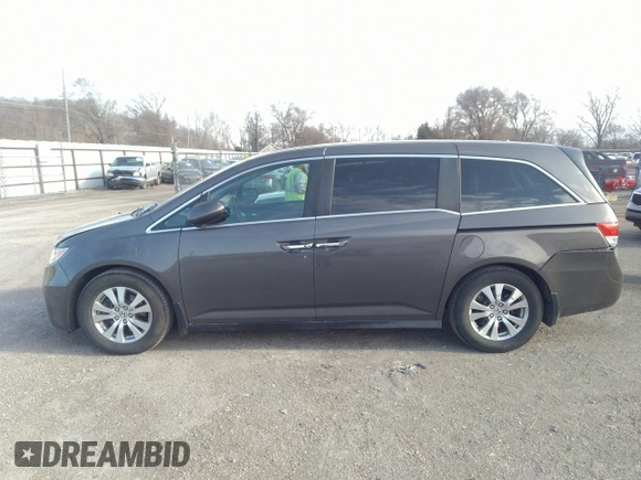 2014 Honda Odyssey EX-L with VIN 5FNRL5H64EB037646, listed as a IAAI auction lot 41786768 with 116,491 mi miles and . Bid and sale history available at carsss.com. Image 14.