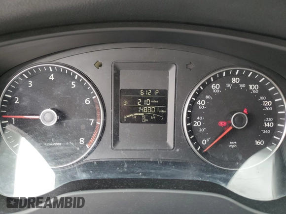 2014 Volkswagen Jetta SE with VIN 3VWD17AJ0EM314456, listed as a Copart auction lot 57380645 with 148,801 mi miles and Salvage title. Bid and sale history available at DreamBid. Image 9.