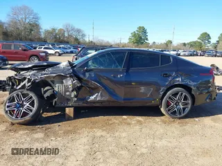 2022 Kia Stinger GT1 with VIN KNAE45LC8N6111815, listed as a IAAI auction lot 41712300 with 58,779 mi miles and . Bid and sale history available at DreamBid. Image 6.