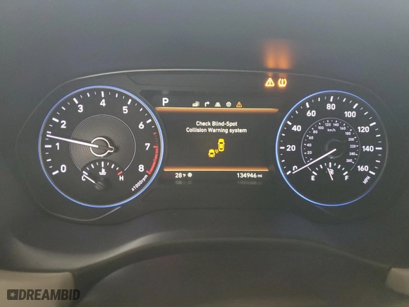 2020 Hyundai Palisade SEL with VIN KM8R3DHE3LU105338, listed as a Copart auction lot 44519315 with 134,946 mi miles and Salvage Title. Bid and sale history available at carsss.com. Image 9.
