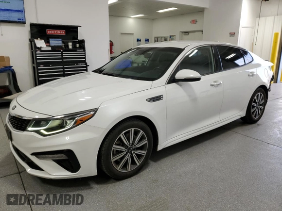 2020 Kia Optima EX Premium with VIN 5XXGU4L11LG414129, listed as a Copart auction lot 47490225 with 76,063 mi miles and Clean Title. Bid and sale history available at carsss.com. Image 1.