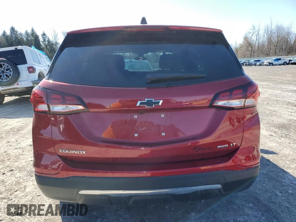 2024 Chevrolet Equinox LT with VIN 3GNAXUEG6RS235271, listed as a Copart auction lot 51453835 with 5,938 mi miles and Salvage Title. Bid and sale history available at DreamBid. Image 6.