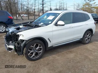2022 BMW X3 xDrive30i with VIN 5UX53DP03N9M00629, listed as a IAAI auction lot 41890559 with 9,300 mi miles and . Bid and sale history available at DreamBid. Image 2.