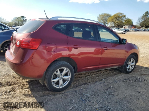 2009 Nissan Rogue SL with VIN JN8AS58T49W047170, listed as a Copart auction lot 49850385 with 182,088 mi miles and Salvage Title. Bid and sale history available at DreamBid. Image 3.