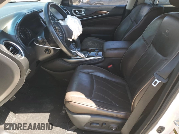2013 Infiniti JX35 with VIN 5N1AL0MM9DC325674, listed as a Copart auction lot 70765154 with 58,436 mi miles and Salvage Title. Bid and sale history available at carsss.com. Image 7.