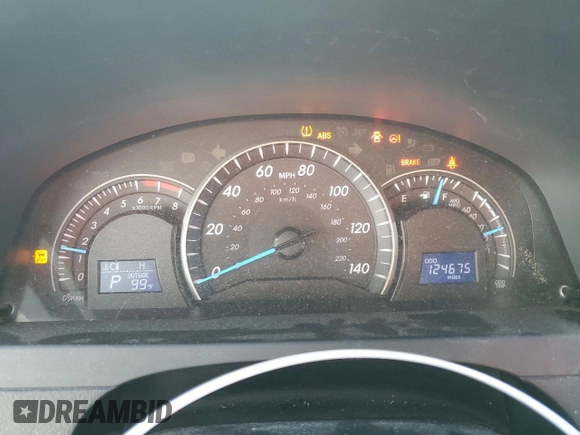2015 Toyota Camry XLE with VIN 4T1BF1FKXFU899517, listed as a Copart auction lot 56001835 with 124,675 mi miles and Salvage Title. Bid and sale history available at DreamBid. Image 9.