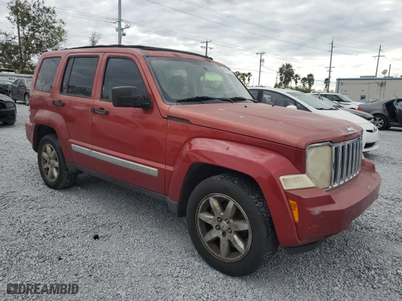2008 Jeep Liberty Limited with VIN 1J8GP58K88W258264, listed as a Copart auction lot 86512194 with 206,675 mi miles and Clean Title. Bid and sale history available at carsss.com. Image 4.