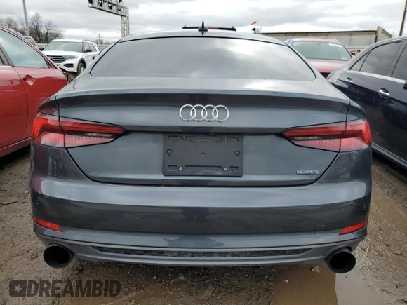 2018 Audi A5 Sportback Premium Plus with VIN WAUENCF55JA136824, listed as a Copart auction lot 47291714 with 33,866 mi miles. Bid and sale history available at carsss.com. Image 6.