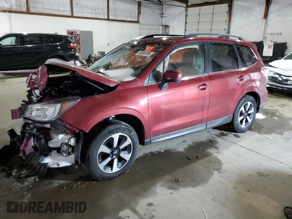 2018 Subaru Forester Limited with VIN JF2SJAJC4JH449948, listed as a Copart auction lot 45859785 with 78,527 mi miles and Salvage Title. Bid and sale history available at carsss.com. Image 1.