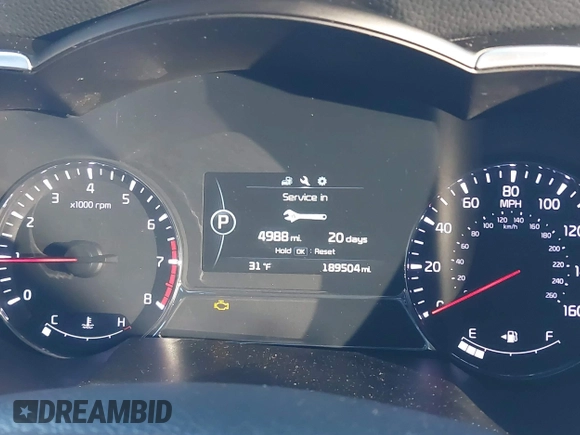 2014 Kia Optima SX Turbo with VIN 5XXGR4A62EG272392, listed as a IAAI auction lot 41236920 with 189,504 mi miles and . Bid and sale history available at DreamBid. Image 7.