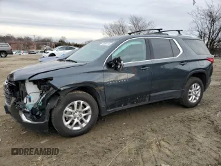 2018 Chevrolet Traverse LT Cloth with VIN 1GNERGKW5JJ195876, listed as a Copart auction lot 43094115 with 113,038 mi miles and Salvage Title. Bid and sale history available at carsss.com. Image 1.