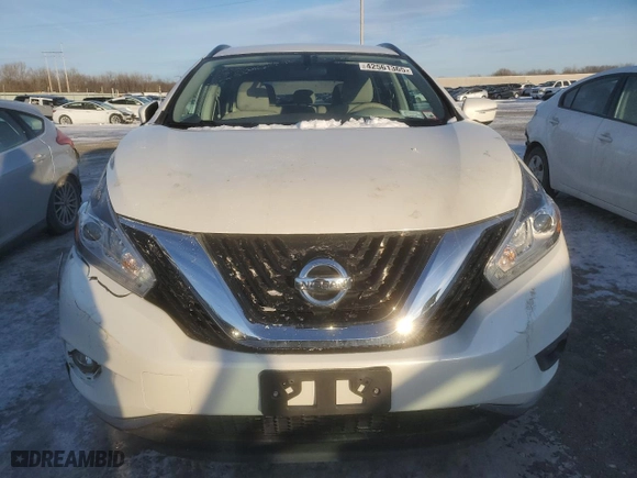 2015 Nissan Murano SV with VIN 5N1AZ2MH6FN259458, listed as a Copart auction lot 42561365 with 87,611 mi miles and Salvage Title. Bid and sale history available at carsss.com. Image 5.