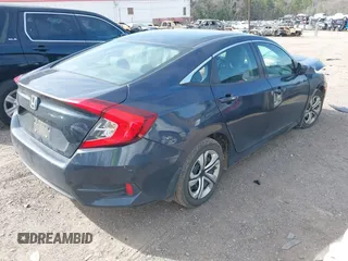 2016 Honda Civic Sedan LX with VIN 19XFC2F54GE080730, listed as a IAAI auction lot 41741400 with 172,987 mi miles. Bid and sale history available at carsss.com. Image 4.