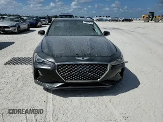2019 Genesis G70 2.0T Advanced with VIN KMTG44LA9KU015043, listed as a Copart auction lot 77567484 with 80,635 mi miles and Salvage Title. Bid and sale history available at carsss.com. Image 11.