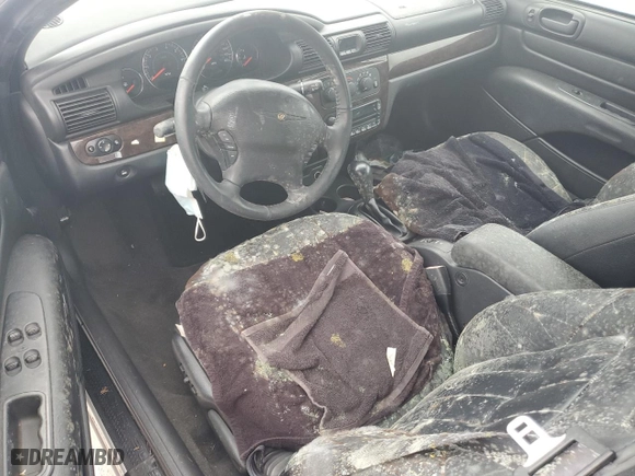 2004 Chrysler Sebring LXi with VIN 1C3EL55R14N117746, listed as a Copart auction lot 75170344 with 0 mi miles and Salvage Title. Bid and sale history available at carsss.com. Image 8.