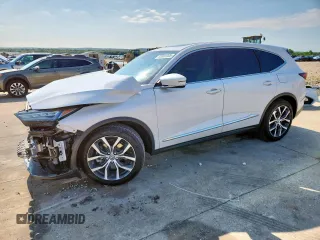 2024 Acura MDX Technology with VIN 5J8YD9H40RL004324, listed as a Copart auction lot 60981305 with 14,255 mi miles and Salvage title. Bid and sale history available at DreamBid. Image 1.