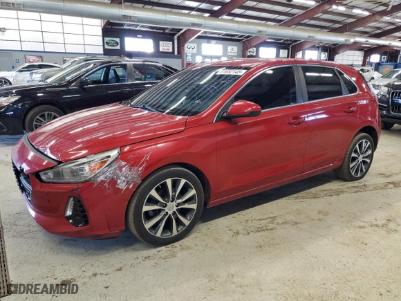 2018 Hyundai Elantra GT with VIN KMHH35LE4JU017386, listed as a Copart auction lot 51652145 with 126,325 mi miles and Clean Title. Bid and sale history available at carsss.com. Image 1.