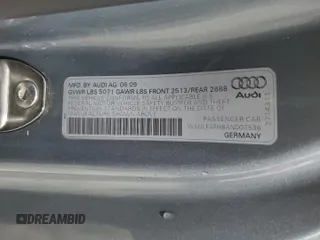 2010 Audi A5 Premium Plus with VIN WAULFAFH8AN007536, listed as a Copart auction lot 78425804 with 167,212 mi miles and Salvage Title. Bid and sale history available at carsss.com. Image 12.