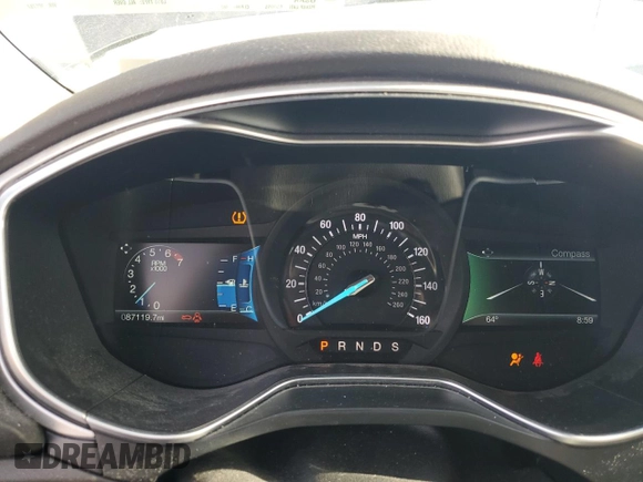 2016 Ford Fusion SE with VIN 1FA6P0H7XG5106787, listed as a Copart auction lot 57512575 with 87,119 mi miles and Salvage title. Bid and sale history available at DreamBid. Image 9.