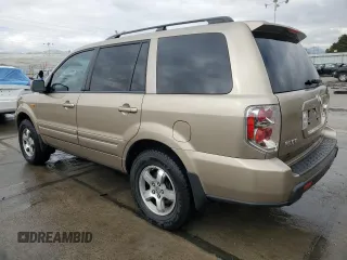 2007 Honda Pilot EX-L with VIN 2HKYF18517H536587, listed as a Copart auction lot 51459635 with 162,346 mi miles and Salvage Title. Bid and sale history available at DreamBid. Image 2.