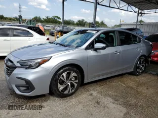 2025 Subaru Legacy Premium with VIN 4S3BWAD67S3018945, listed as a Copart auction lot 60205585 with 7,563 mi miles and Clean title. Bid and sale history available at DreamBid. Image 1.
