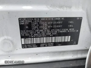 2019 Toyota RAV4 XLE with VIN 2T3W1RFV5KW051023, listed as a IAAI auction lot 40970612 with 106,359 mi miles and . Bid and sale history available at DreamBid. Image 9.