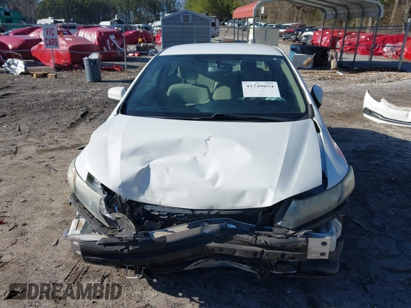 2015 Honda Civic LX with VIN 19XFB2F58FE113794, listed as a IAAI auction lot 41749054 with 163,452 mi miles. Bid and sale history available at carsss.com. Image 13.