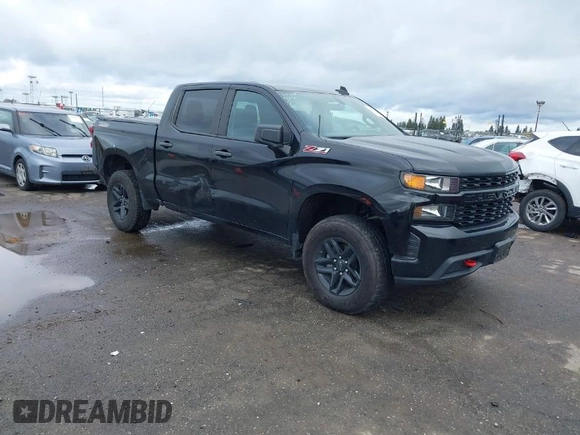 2021 Chevrolet Silverado 1500 Custom Trail Boss with VIN 3GCPYCEF4MG147073, listed as a IAAI auction lot 41786919 with 89,749 mi miles and . Bid and sale history available at DreamBid. Image 1.
