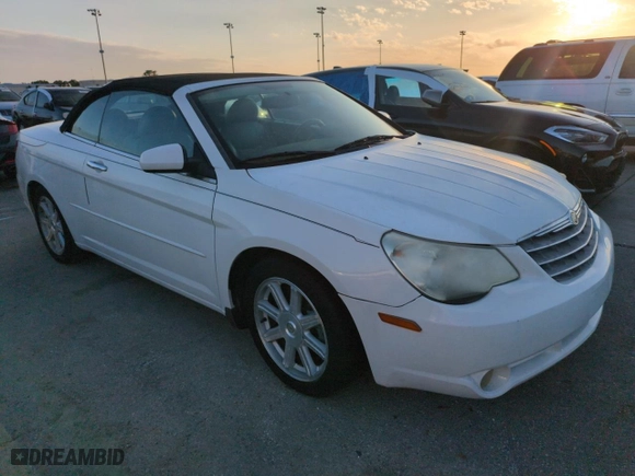 2008 Chrysler Sebring Limited with VIN 1C3LC65M38N262116, listed as a Copart auction lot 75097654 with 0 mi miles and Salvage Title. Bid and sale history available at carsss.com. Image 4.
