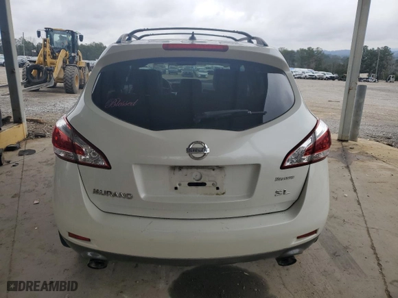2012 Nissan Murano SL with VIN JN8AZ1MU8CW101614, listed as a Copart auction lot 45948485 with 128,066 mi miles and Salvage Title. Bid and sale history available at carsss.com. Image 6.
