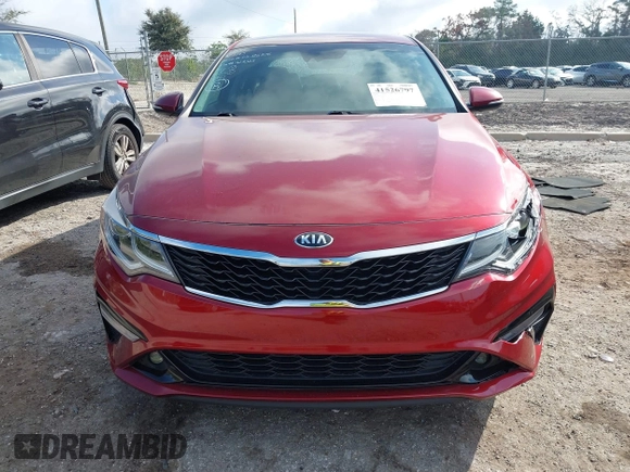 2020 Kia Optima LX with VIN 5XXGT4L36LG423025, listed as a IAAI auction lot 41526797 with 53,053 mi miles. Bid and sale history available at carsss.com. Image 12.