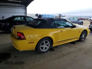 2004 Ford Mustang Deluxe with VIN 1FAFP444X4F116776, listed as a Copart auction lot 46214525 with 227,041 mi miles and Salvage Title. Bid and sale history available at carsss.com. Image 3.