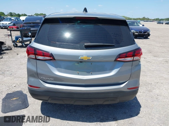 2024 Chevrolet Equinox LS with VIN 3GNAXHEG9RL168375, listed as a IAAI auction lot 42056222 with 8,615 mi miles and . Bid and sale history available at DreamBid. Image 16.