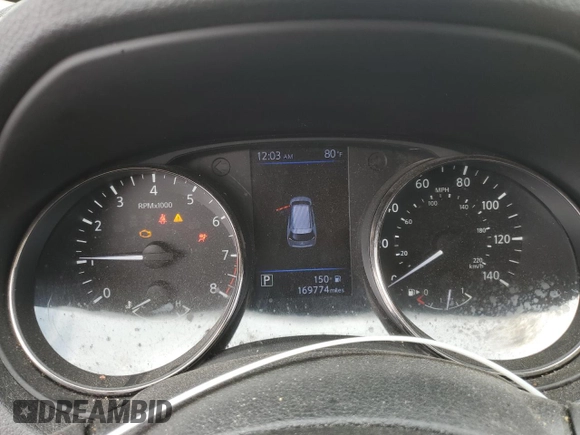 2018 Nissan Rogue SV with VIN KNMAT2MT4JP577926, listed as a Copart auction lot 50512495 with 169,774 mi miles and Salvage Title. Bid and sale history available at carsss.com. Image 9.