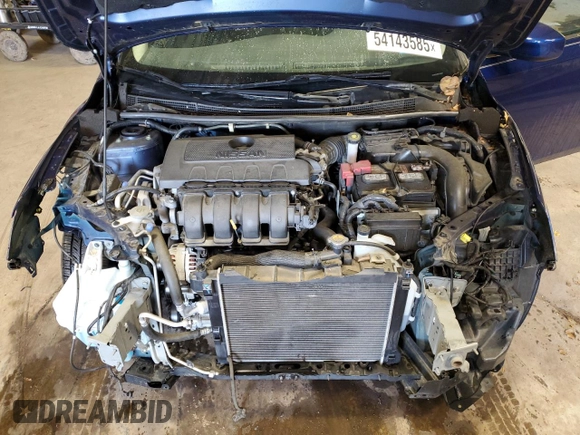 2019 Nissan Sentra S with VIN 3N1AB7AP8KY398394, listed as a Copart auction lot 54143585 with 43,347 mi miles and Salvage title. Bid and sale history available at DreamBid. Image 11.