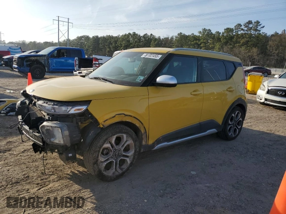 2020 Kia Soul LX with VIN KNDJ23AU1L7117339, listed as a Copart auction lot 49102455 with 58,807 mi miles and Salvage Title. Bid and sale history available at carsss.com. Image 1.