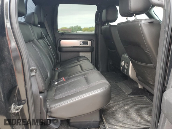 2014 Ford F-150 SVT Raptor with VIN 1FTFW1R60EFA82287, listed as a Copart auction lot 52150635 with 157,556 mi miles and Salvage Title. Bid and sale history available at carsss.com. Image 10.