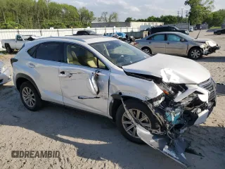 2021 Lexus NX with VIN JTJDARDZ5M5025994, listed as a Copart auction lot 53111605 with 57,805 mi miles and Salvage Title. Bid and sale history available at carsss.com. Image 4.