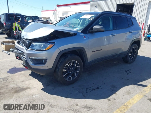 2020 Jeep Compass Trailhawk with VIN 3C4NJDDB1LT202889, listed as a IAAI auction lot 41866115 with 108,227 mi miles and . Bid and sale history available at carsss.com. Image 2.