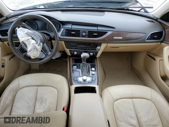 2015 Audi A6 Premium Plus with VIN WAUFGAFC2FN036066, listed as a Copart auction lot 54968875 with Not provided miles and Salvage title. Bid and sale history available at DreamBid. Image 8.
