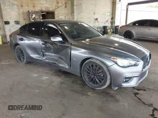 2019 Infiniti Q50 Luxe with VIN JN1EV7AR8KM594171, listed as a IAAI auction lot 42428037 with 70,086 mi miles and . Bid and sale history available at DreamBid. Image 1.