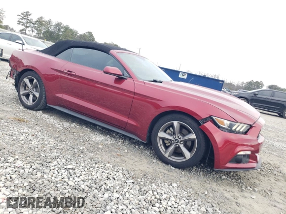 2017 Ford Mustang V6 with VIN 1FATP8EM2H5335476, listed as a Copart auction lot 43385465 with 76,027 mi miles and Salvage Title. Bid and sale history available at carsss.com. Image 4.