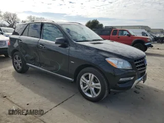 2012 Mercedes-Benz M with VIN 4JGDA5HB7CA022556, listed as a Copart auction lot 44596315 with 205,791 mi miles and Salvage Title. Bid and sale history available at carsss.com. Image 4.