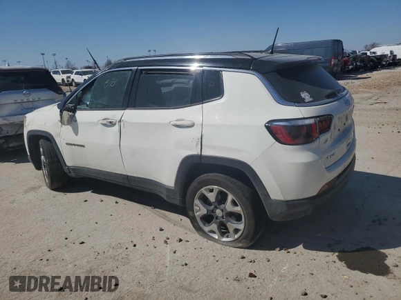 2018 Jeep Compass Limited with VIN 3C4NJDCB4JT245931, listed as a Copart auction lot 48300785 with 0 mi miles and Salvage Title. Bid and sale history available at carsss.com. Image 2.