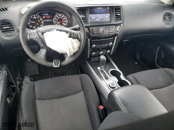 2019 Nissan Pathfinder S with VIN 5N1DR2MM9KC633593, listed as a Copart auction lot 51980225 with 207,226 mi miles and Clean Title. Bid and sale history available at carsss.com. Image 8.