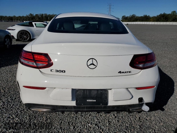 2023 Mercedes-Benz C 300 with VIN W1KWJ8EBXPG122548, listed as a Copart auction lot 80816274 with 10,142 mi miles and Salvage Title. Bid and sale history available at DreamBid. Image 6.