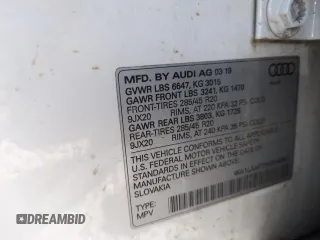 2019 Audi Q7 Premium Plus с VIN WA1LAAF72KD040557, выставлен на аукционе Copart как лот 60482815 с пробегом 62 048 миль миль и Списание • Salvage title. История ставок и продаж доступна на DreamBid. Изображение 13.