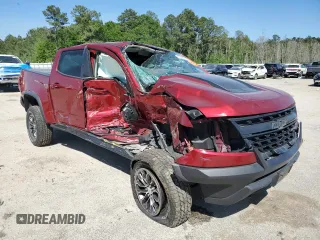 2020 Chevrolet Colorado 4WD ZR2 with VIN 1GCGTEENXL1201197, listed as a Copart auction lot 53338745 with Not provided miles and Salvage title. Bid and sale history available at DreamBid. Image 4.